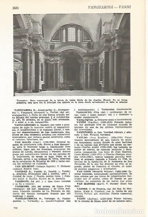 Postkarten: LAMINA VOX 16761: Interior de Santa Maria de los Angeles, Roma - Varios