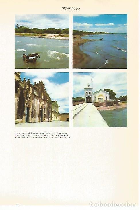 Postkarten: LAMINA VOX 16977: Lago Granada, iglesia de La Merced y muelle en Nicaragua - Varios