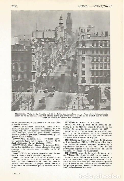 Postkarten: LAMINA VOX 16947: Avenida del 18 de Julio en Montevideo, Uruguay - Varios