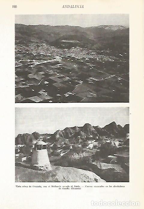 Cartoline: LAMINA VOX 16549: Vista aerea de Granada y cuevas de Guadix - Varios