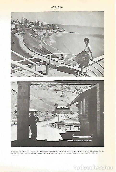 Cartoline: LAMINA VOX 16538: Playas del Mar de Plata, Argentina y Las Cuevas, Chile - Varios