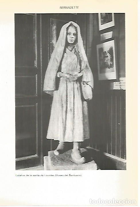 Postais: LAMINA VOX 16601: Estatua de la santa de Lourdes, Francia - Varios