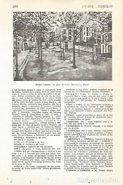 Postkarten: LAMINA VOX 16749:La Plaza Ravignon, por M. Utrillo - Varios