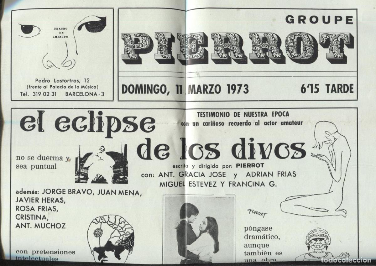 Postkarten: Cartel propaganda comercial de Groupe PIERROT del domingo 11.marzo.1973 -
