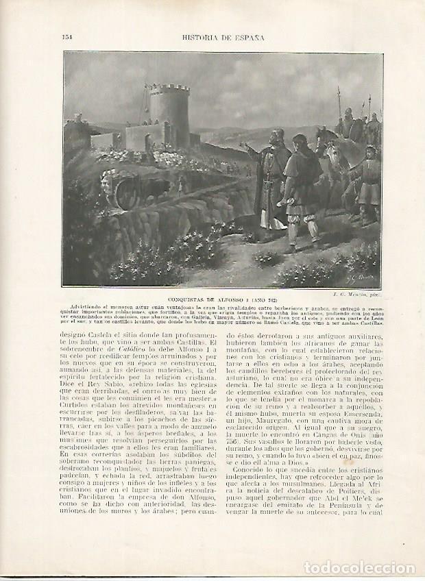 Postcards: LAMINA 18154: Conquistas de Alfonso I - Manuel Rodriguez Codola y Miguel S. Oliver