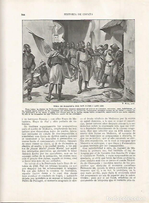 Cartoline: LAMINA 18225: Toma de Mallorca por Jaime I en el 1229 - Manuel Rodriguez Codola y Miguel S. Oliver