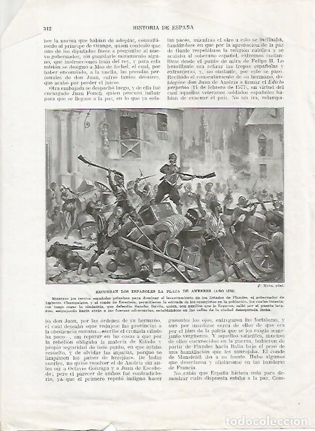 Cartes Postales: LAMINA 18068: Conquista de Amberes en 1576 - Manuel Rodriguez Codola y Miguel S. Oliver