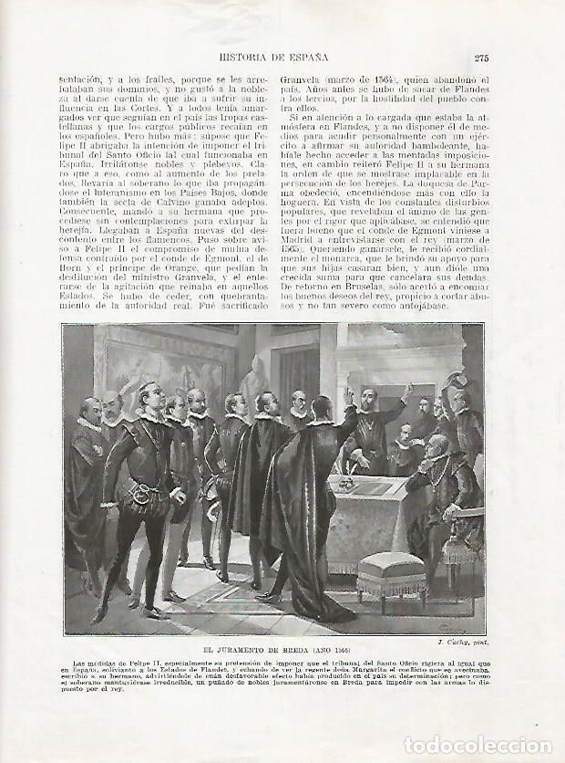 Cartoline: LAMINA 18051: El Juramento de Breda del 1566 - Manuel Rodriguez Codola y Miguel S. Oliver