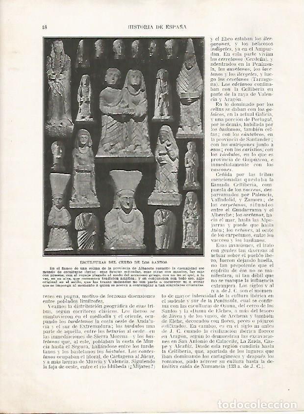 Cartoline: LAMINA 18075: Esculturas del Cerro de los Santos - Manuel Rodriguez Codola y Miguel S. Oliver