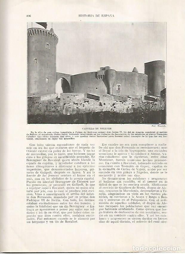 Cartoline: LAMINA 18242: Castillo de Bellver - Manuel Rodriguez Codola y Miguel S. Oliver