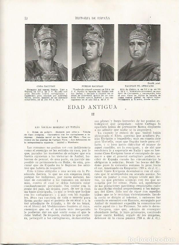 Cartoline: LAMINA 18083: Cneo Escipion, Publio Escipion y Escipion el Africano - Manuel Rodriguez Codola y Migu