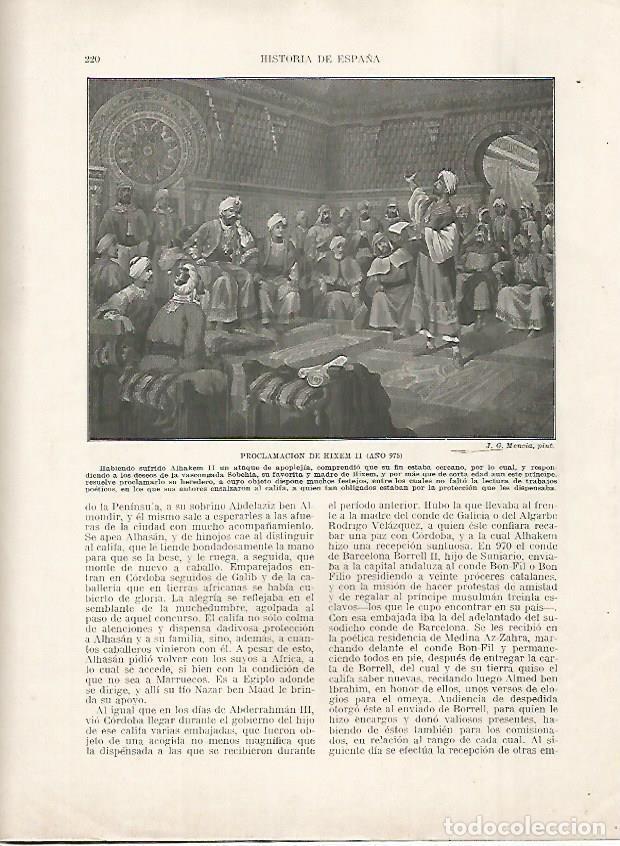 Postkarten: LAMINA 18191: Proclamacion de Hixem II en el 975 - Manuel Rodriguez Codola y Miguel S. Oliver