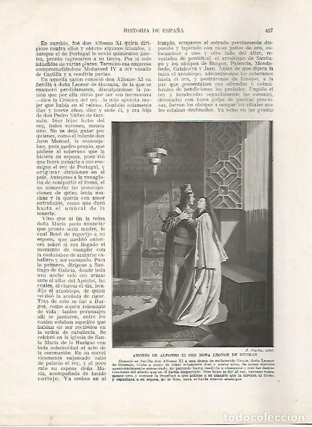 Postales: LAMINA 17839: Alfonso II y Leonor de Guzman - Manuel Rodriguez Codola y Miguel S. Oliver