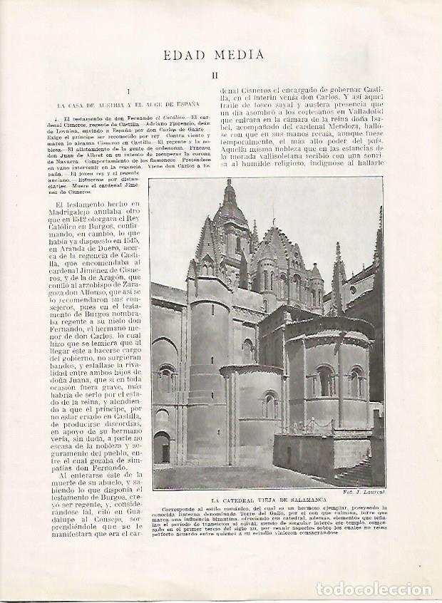 Postales: LAMINA 17951: Catedral vieja de Salamanca - Manuel Rodriguez Codola y Miguel S. Oliver