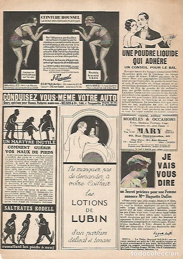 Postcards: LAMINA 17784: Publicidad de Ceinture Roussel y Les Lotions de Lubin - Varios
