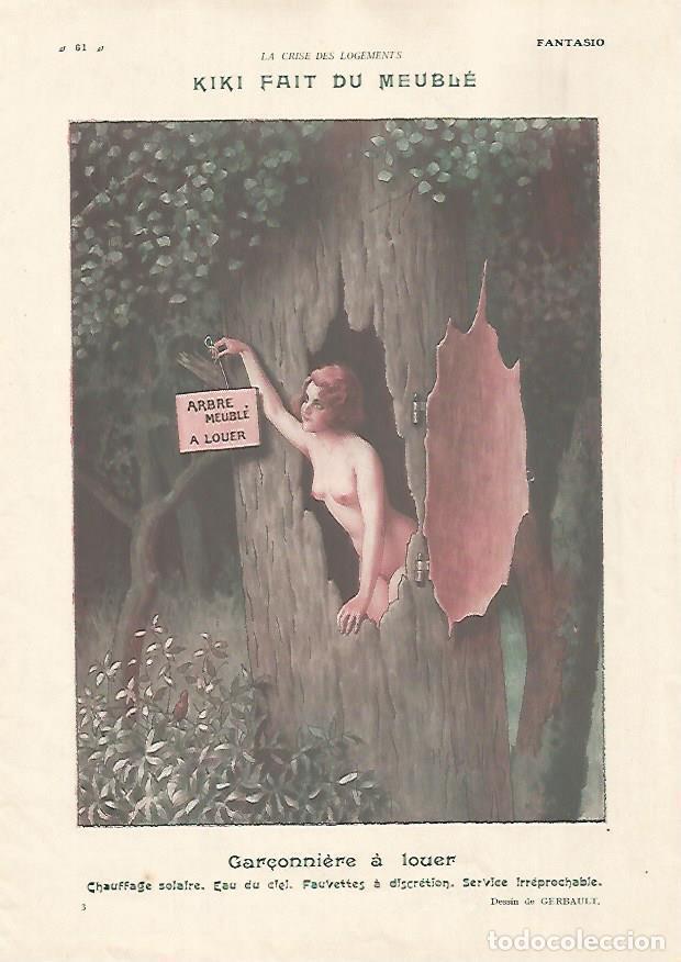 Postcards: LAMINA 17805: Kiki fait du meuble. Dibujo de Gerbault - Varios