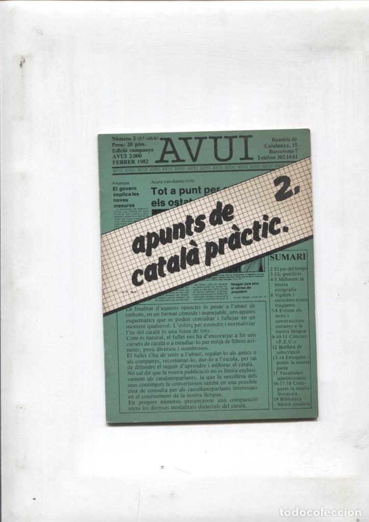 Postkarten: Avui numero 2: apunts de catala practic -