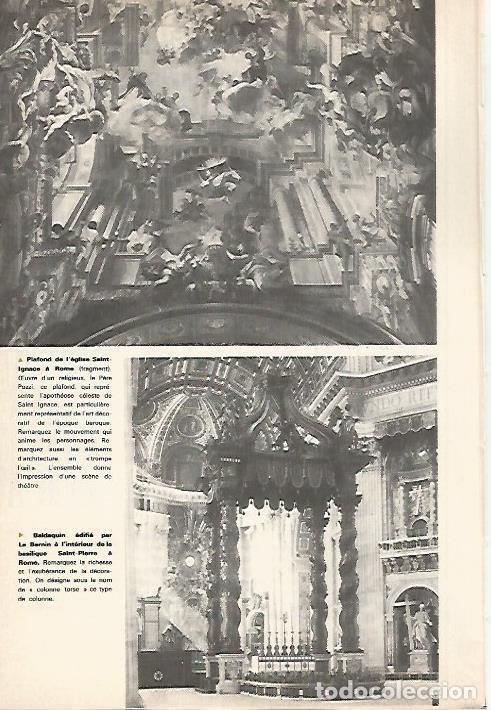 Postkarten: LAMINA 18527: Fresco de la iglesia de San Ignacio de Roma y baldaquin de El Vaticano - R. Girardet,