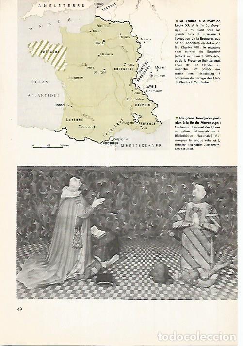 Cartoline: LAMINA 18565: Mapa de Francia a la muerte de Luis XI - R. Girardet, P. Jaillet y M. Pacaut