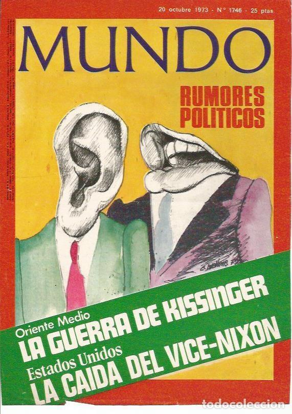 Postkarten: LAMINA 18751: Portada de la revista Mundo numero 1746 de 20 de octubre de 1973 - NULL