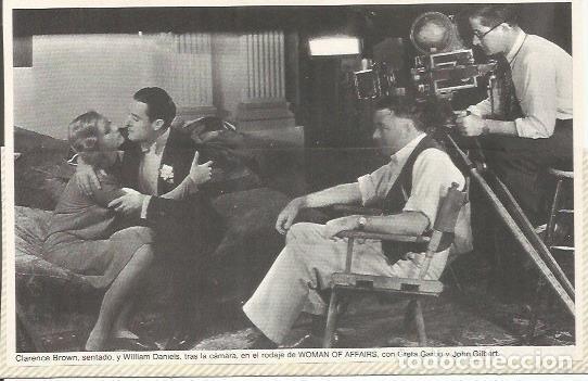 Cartes Postales: LAMINA 18830: Rodaje de Woman of Affairs con Greta Garbo - NULL