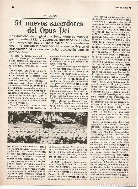 Postales: LAMINA 18765: 54 nuevos sacerdotes del Opus Dei - NULL