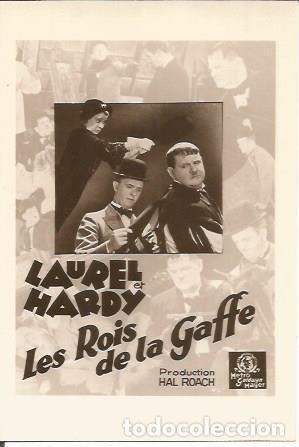 Cartes Postales: POSTAL A0971: Les Rois de la Gaffe, de Laurel y Hardy - NULL