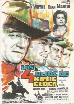 Postales: POSTAL A1137: John Wayne en Los 4 hijos de Katie Elder - Foto 1