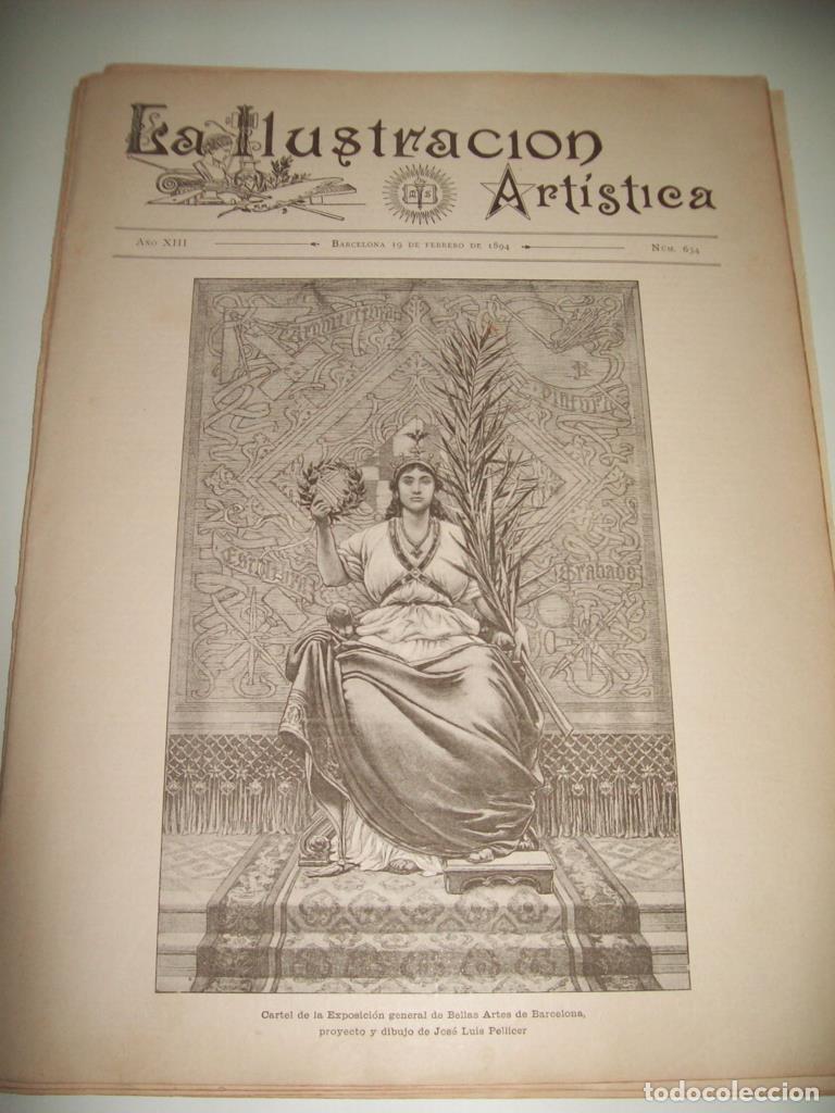 Postkarten: LAMINA ILUSTRACION ARTISTICA 19936: Cartel de la Exposicion de Bellas Artes de Barcelona, por Pellic