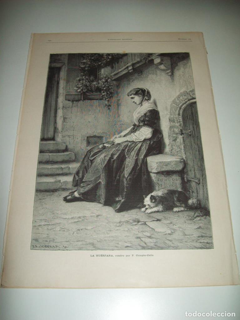 Postales: LAMINA ILUSTRACION ARTISTICA 19710: La huerfana, por F. Compte-Calix - Varios