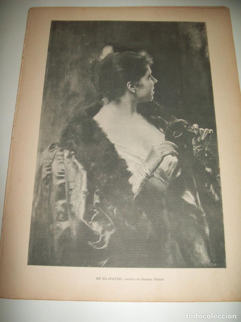 Postales: LAMINA ILUSTRACION ARTISTICA 19947: En el foyer, por Roman Ribera - Varios