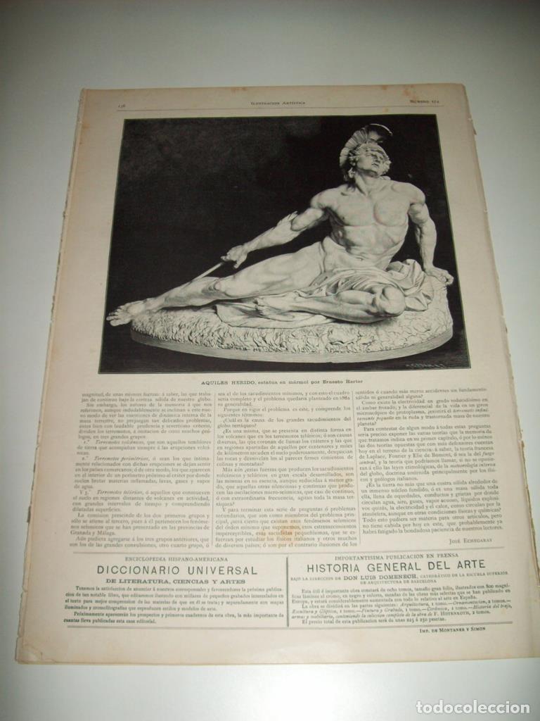 Postales: LAMINA ILUSTRACION ARTISTICA 19708: Aquiles herido - Varios