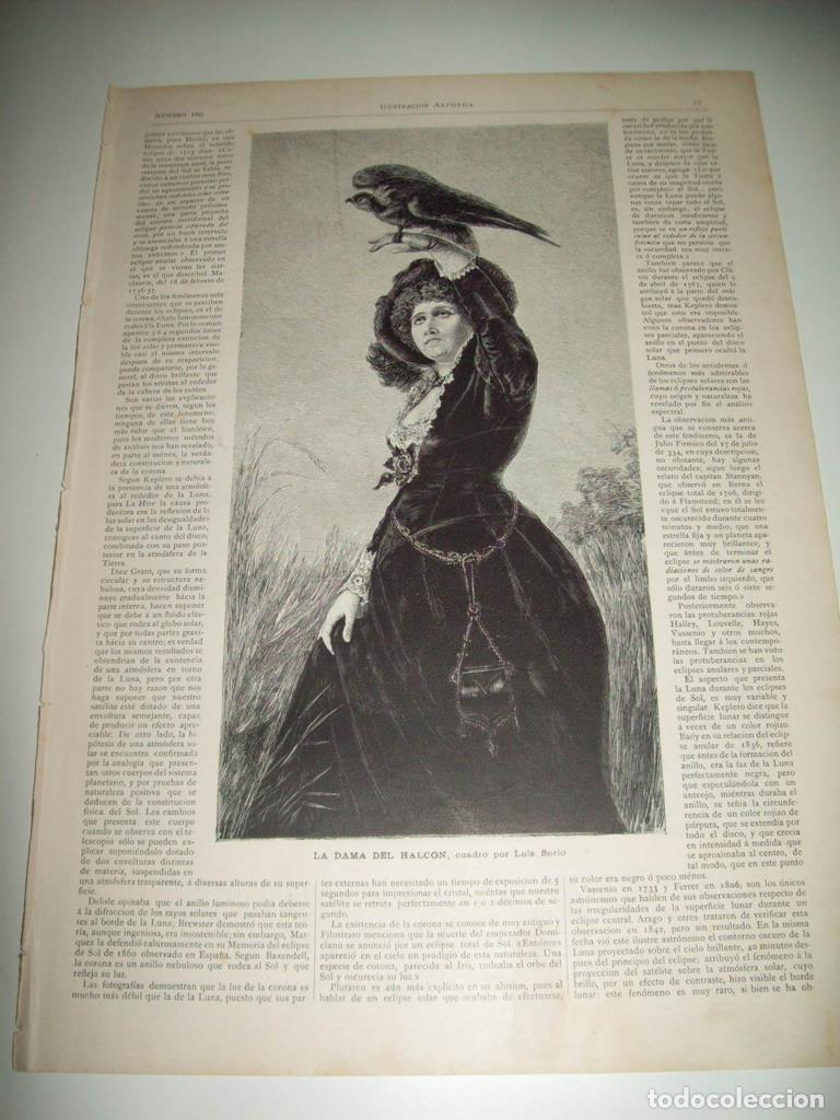 Postales: LAMINA ILUSTRACION ARTISTICA 19685: La dama del halcon, por Luis Sorio - Varios