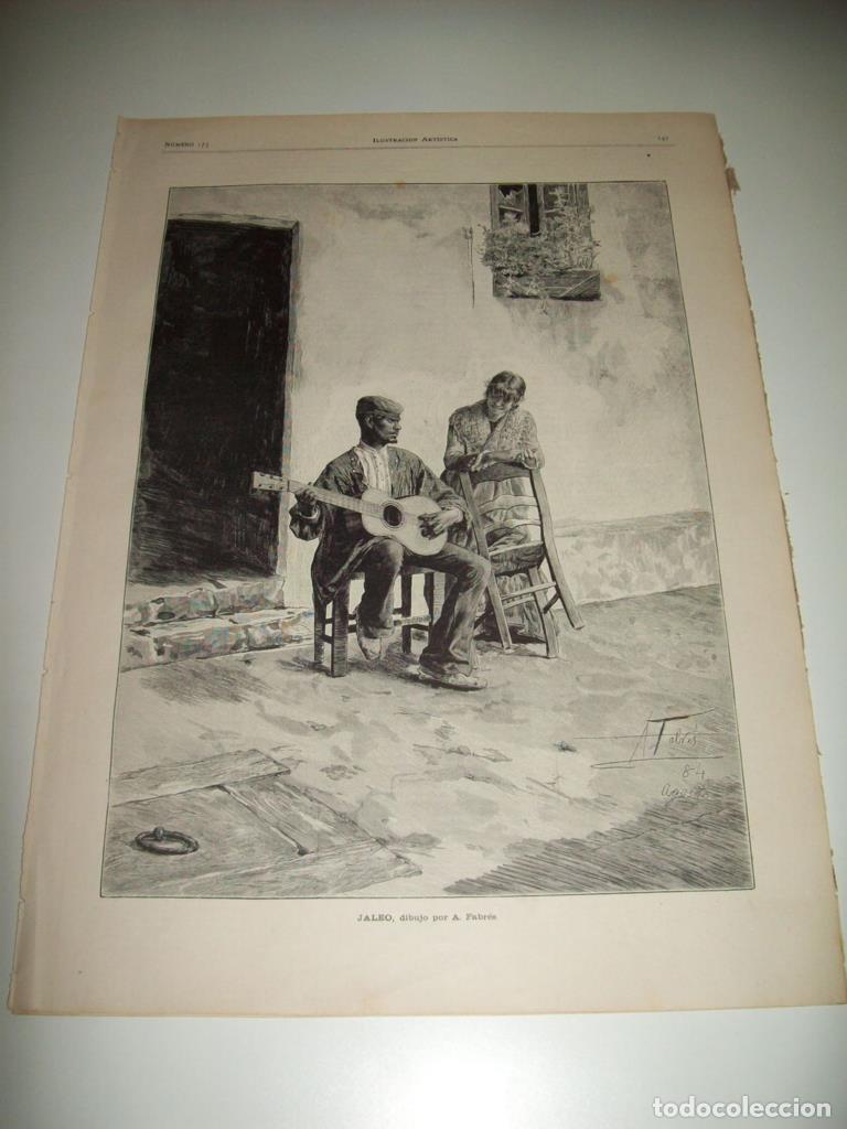 Postales: LAMINA ILUSTRACION ARTISTICA 19711: Jaleo, por A. Fabres - Varios