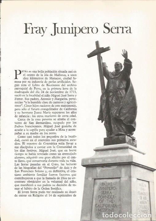 Cartes Postales: LAMINA 19552: Fray Junipero Serra - Jaime Ministral