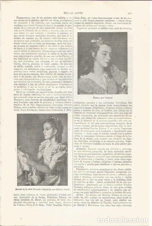 Cartes Postales: LAMINA ESPASA 34385: Figura, por Valdemi y Retrato de la ni&ntilde;a Mercedes Capdevila, por Rafols - Vario