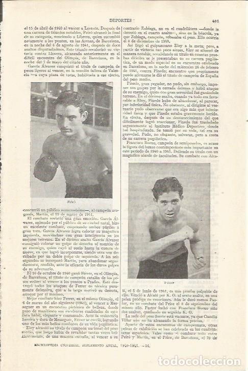 Cartes Postales: LAMINA ESPASA 34397: Los boxeadores Ferrer y Peiro - Varios