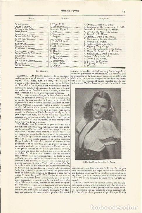 Postais: LAMINA ESPASA 34372: Hilde Krahl en Dunia - Varios