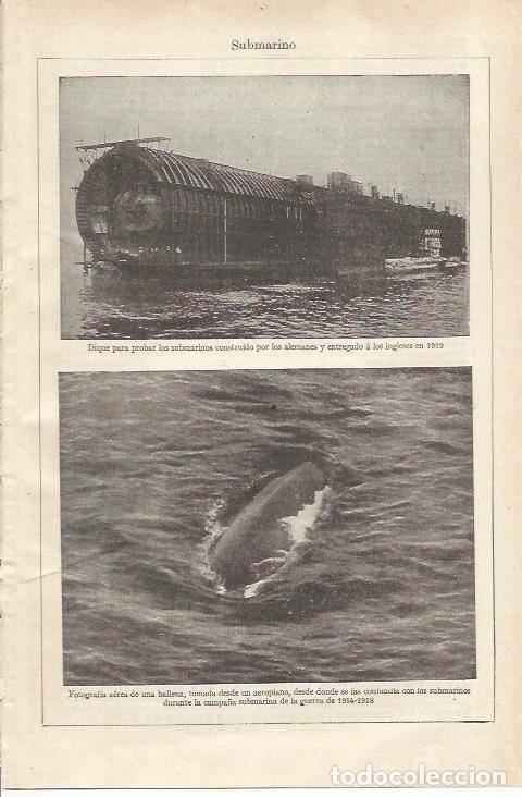 Postais: LAMINA ESPASA 34340: Dique para probar submarinos - Varios