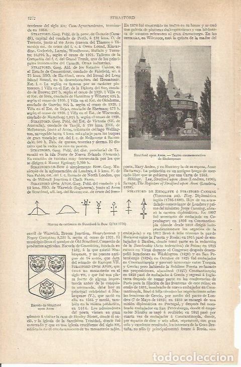 Postais: LAMINA ESPASA 34301: Teatro de Shakespeare en Stratford upon Avon, Inglaterra - Varios