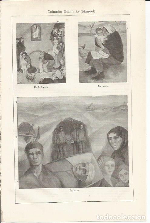 Postkarten: LAMINA ESPASA 34887: Entierro y En la fuente, por Manuel Colmeiro - Varios