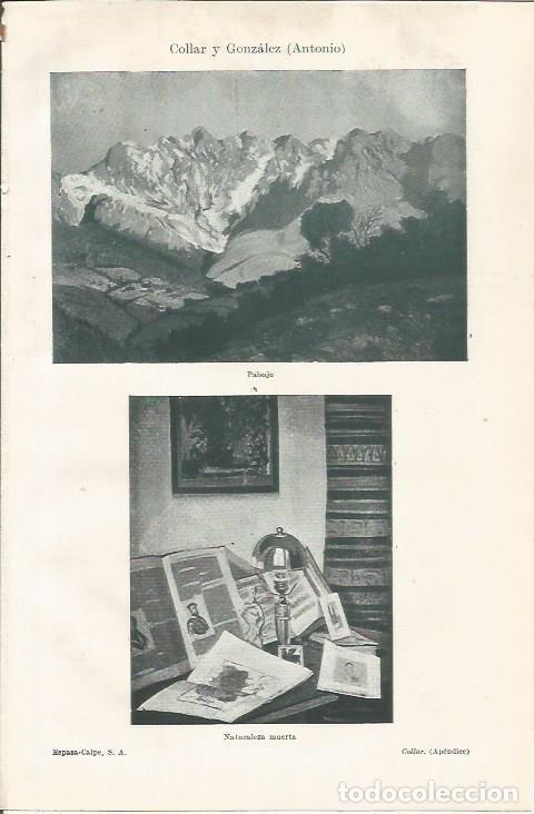 Postkarten: LAMINA ESPASA 34891: Paisaje y Naturaleza muerta, por Antonio Collar - Varios
