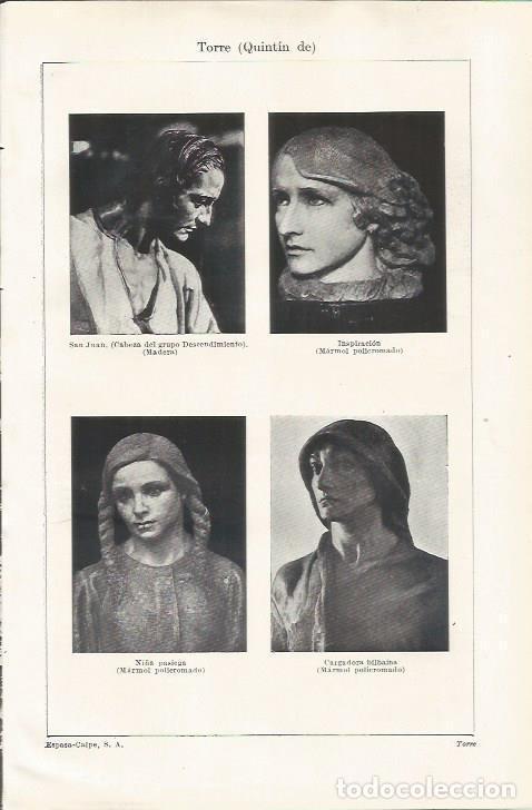 Postais: LAMINA ESPASA 35195: Esculturas de marmol por Quintin de Torre - Varios
