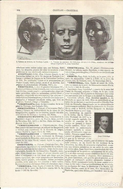 Postais: LAMINA ESPASA 34925: Obras por Juan Cristobal - Varios