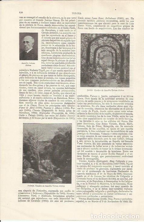 Cartoline: LAMINA ESPASA 35090: Jardin, por Aurelio Tolosa Alsina - Varios