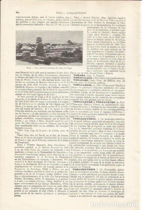 Postales: LAMINA ESPASA 35131: Vsita de Tora, Lleida - Varios