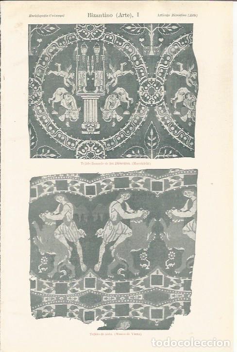 Cartoline: LAMINA ESPASA 34574: Tejidos de seda bizantinos - Varios