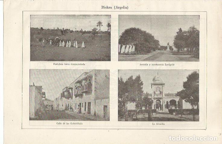 Cartoline: LAMINA ESPASA 34567: Fortaleza turca desmantelada, Calle de las Ouled Nails y Avenida Lavigerie en B