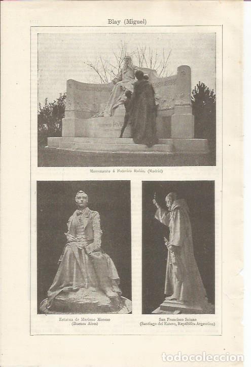 Cartoline: LAMINA ESPASA 34594: Esculturas por Miguel Blay - Varios