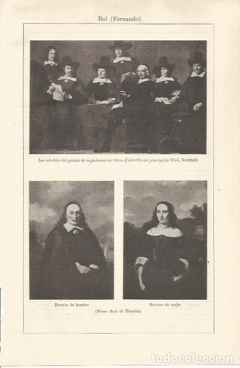 Cartoline: LAMINA ESPASA 34625: Obras por F. Bol en el Museo Real de Bruselas - Varios